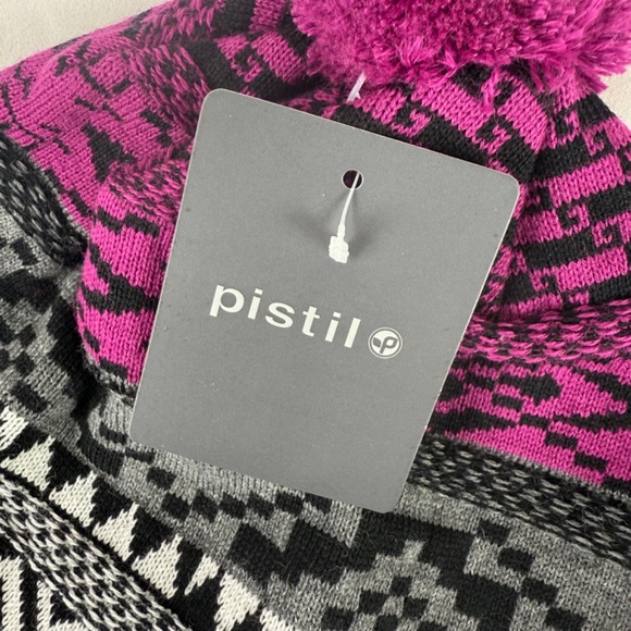 NWT Pistil Winter Beanie Stocking Ski Cap Isabetta Magenta Aztec Christmas Gift - Picture 11 of 14